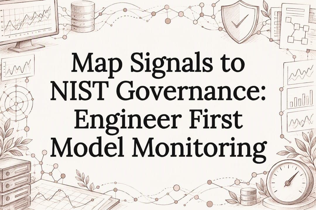 Map Signals to NIST Governance: Engineer First Model Monitoring