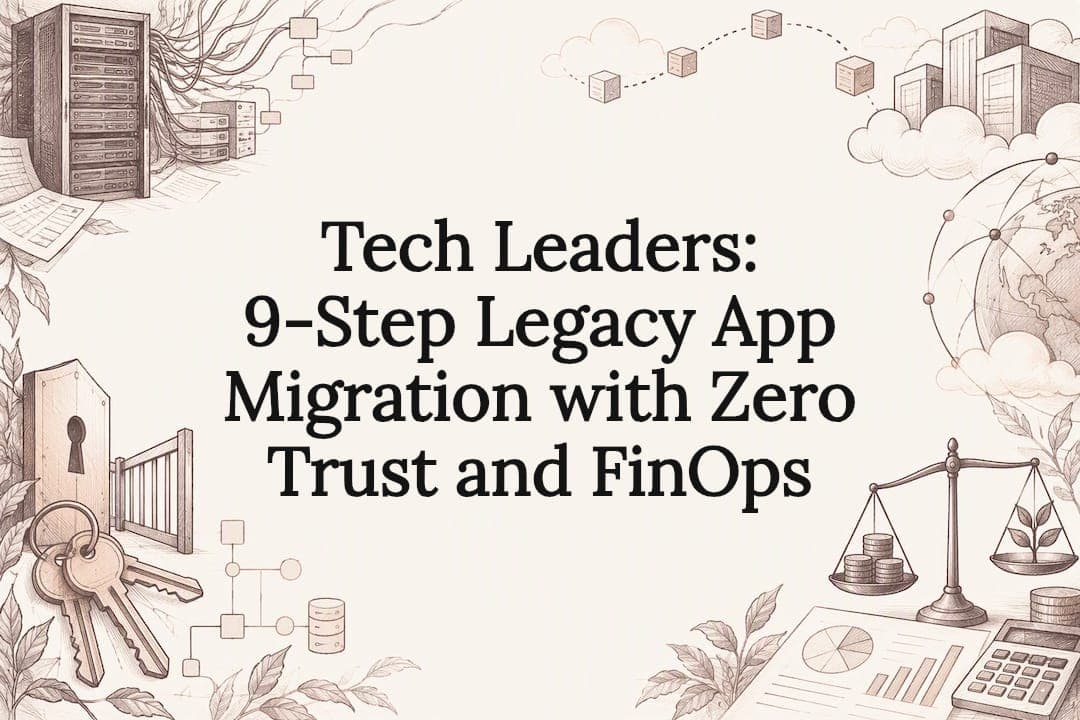 Tech Leaders: 9-Step Legacy App Migration with Zero Trust and FinOps